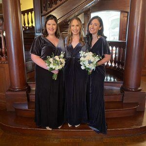 Revelry Slate Blue Gwen Dress